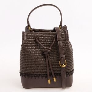 Steve Madden Woven Bucket Handbag